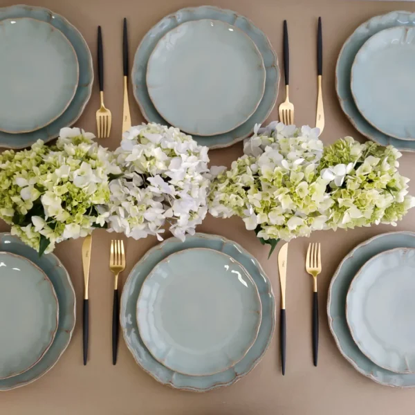 Alentejo Dinnerware Set, 30 Pieces by Costa Nova - Turquoise -
