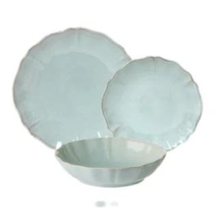 Alentejo Plates, 3 Pieces Set by Costa Nova - Turquoise