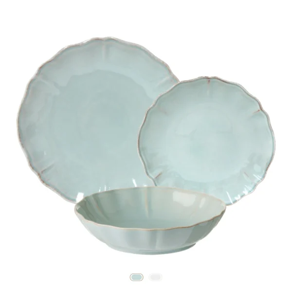 Alentejo Plates, 3 Pieces Set by Costa Nova - Turquoise