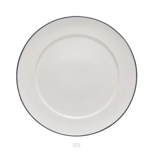 Beja Round Platter, 38 cm by Costa Nova - White Blue
