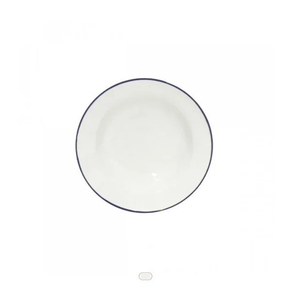 Beja Soup/Pasta Plate, 21 cm by Costa Nova - White Blue