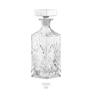 Bottle Baron, 0.7 L by Topázio - Polished Steel, Silver Plated