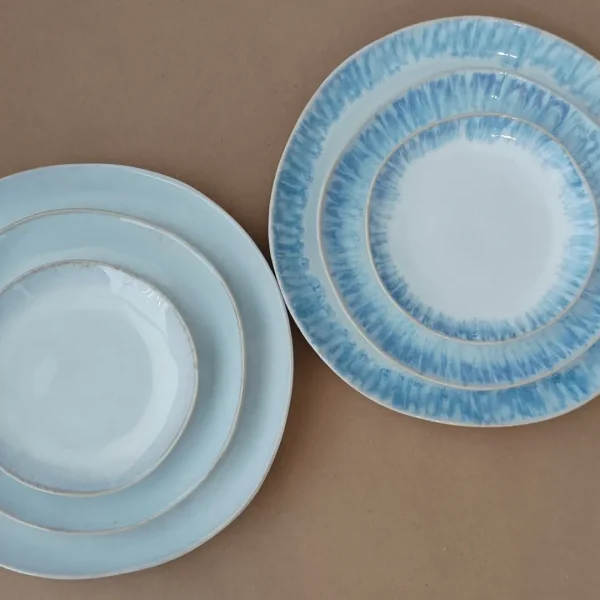 Brisa Dinnerware Set, 30 Pieces by Costa Nova - Ria Blue & Salt - Orpheu Decor