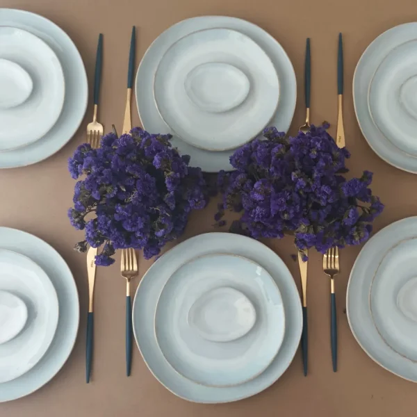 Brisa Dinnerware Set, 30 Pieces by Costa Nova - Salt - BRDS30P-00918S - Orpheu Decor