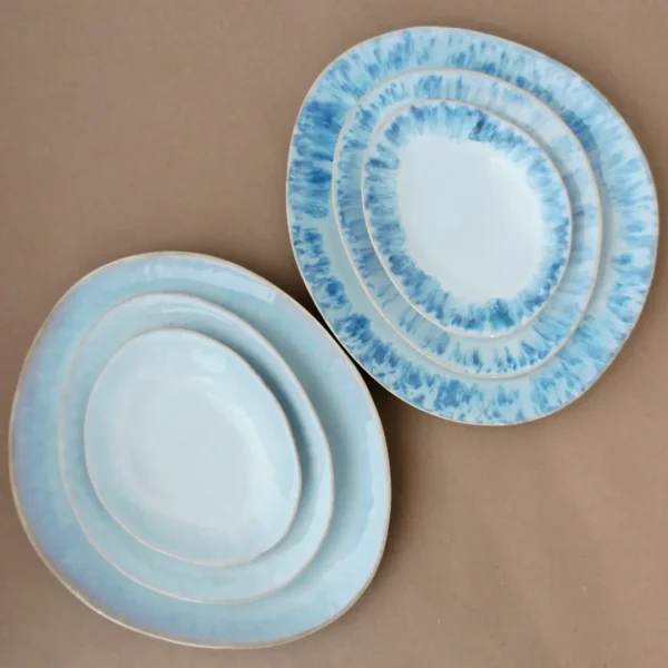 Brisa Oval Bread Plate, 16 cm by Costa Nova - Ria Blue & Salt - Orpheu Decor