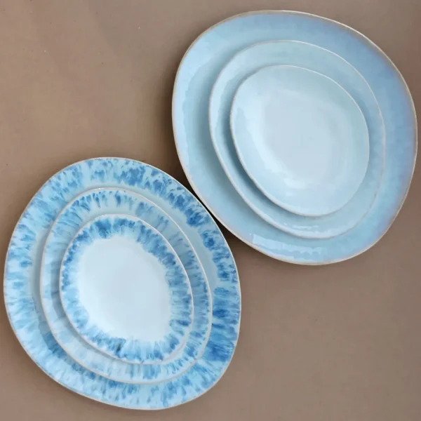Brisa Oval Plate, 20 cm by Costa Nova - Ria Blue & Salt - Orpheu Decor