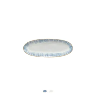 Assiette/Plat Ovale Brisa, 24 cm by Costa Nova - Bleu Ria