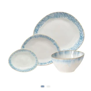 Set Platos Oval Brisa, 24 Piezas by Costa Nova - Ria Blue