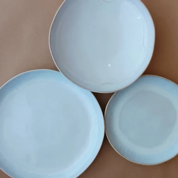 Brisa Plates, 18 Pieces Set by Costa Nova - Salt - BRP18PS-00918S - Orpheu Decor