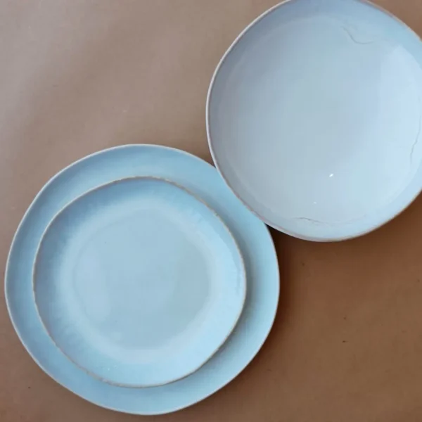 Brisa Plates, 18 Pieces Set by Costa Nova - Salt - BRP18PS-00918S - Orpheu Decor