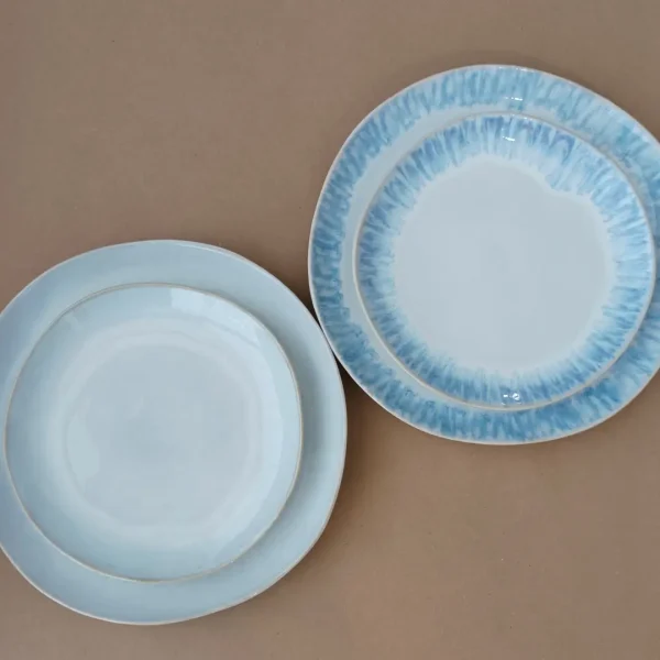 Brisa Salad/Dessert Plate, 22 cm by Costa Nova - Ria Blue & Salt - Orpheu Decor
