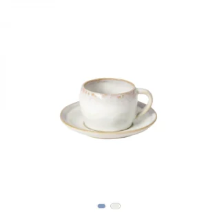 Brisa Tea Cup & Saucer, 0.23 L by Costa Nova - Salt