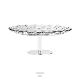 Cake Plate Siena, 30 cm by Topázio - Polished Steel, Silver Plated