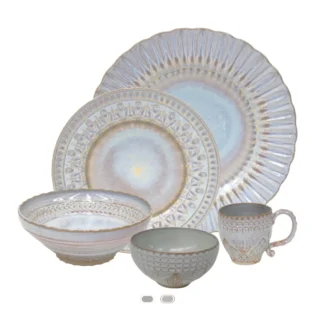 Cristal Dinnerware Set, 30 Pieces by Costa Nova - Nacar