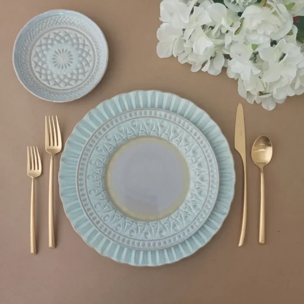 Cristal Dinnerware Set, 30 Pieces by Costa Nova - Nacar - CRDS30P-01117N - Orpheu Decor