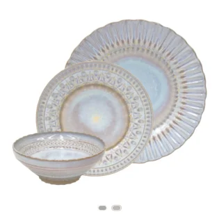 Set Platos Cristal, 18 Piezas by Costa Nova - Nacar