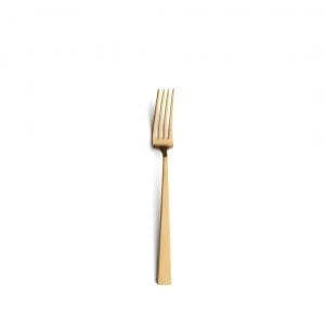 CUTIPOL - Bauhaus Dinner Fork - Matte Gold