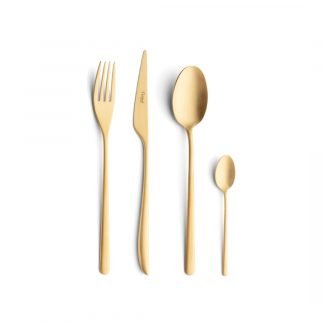 CUTIPOL - Icon Cutlery Set, 24 Pieces - Matte Gold