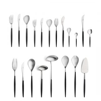 CUTIPOL - Mio Cutlery Set, 130 Pieces - Matte, Black