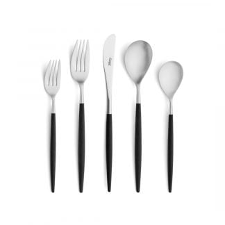 CUTIPOL - Mio Cutlery Set, 5 Pieces - Matte, Black