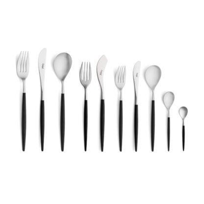 CUTIPOL - Mio Cutlery Set, 60 Pieces - Matte, Black