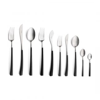 CUTIPOL - Noor Cutlery Set, 60 Pieces - Matte, Black