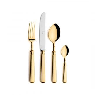 CUTIPOL - Piccadilly Cutlery Set, 24 Pieces - Gold