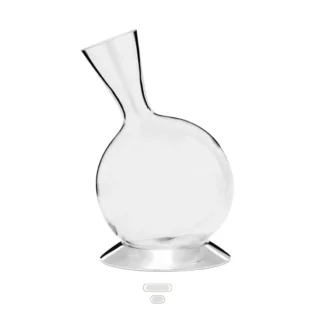 Decanter Globo, 0.75 L by Topázio - Polished Steel, Silver Plated