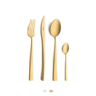 Duna Cutlery Set, 24 Pieces by Cutipol - Matte Gold