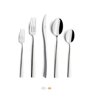 Ensemble de Couverts Duna, 5 Pièces by Cutipol - Brillante