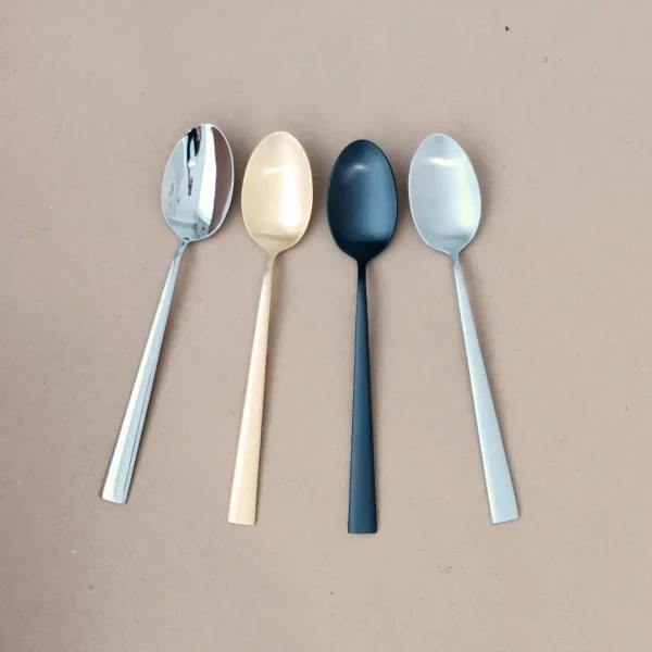 Duna Table Spoon by Cutipol - Polished Steel, Matte, Matte Gold & Matte Black - Orpheu Decor