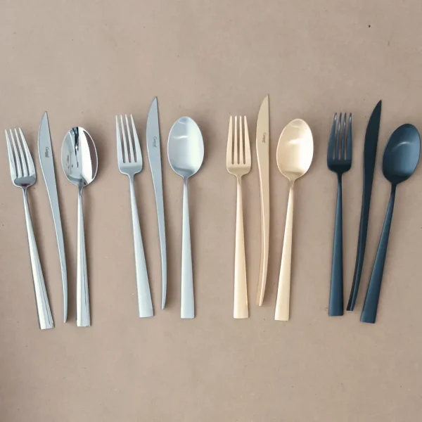 Duna Table Spoon by Cutipol - Polished Steel, Matte, Matte Gold & Matte Black - Orpheu Decor