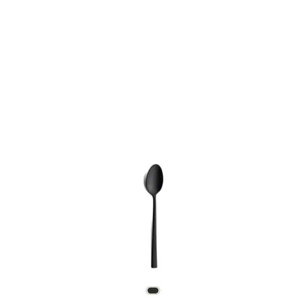 Duna Teaspoon by Cutipol - Matte Black - Matte Black