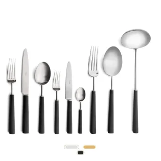 Ebony Cutlery Set, 75 Pieces by Cutipol