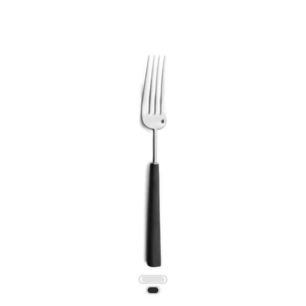 Ebony Serving Fork by Cutipol - Matte, Black
