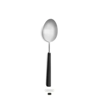 Ebony Serving Spoon by Cutipol - Matte, Black