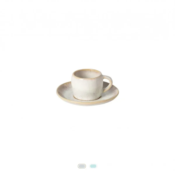 Taza Café & Platillo Eivissa, 0.07 L by Casafina - Sand Beige