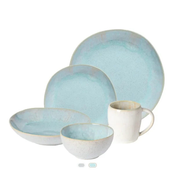 Eivissa Dinnerware Set, 30 Pieces by Casafina - Sea Blue