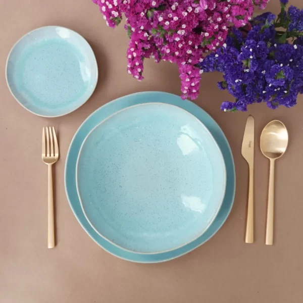 Eivissa Dinnerware Set, 30 Pieces by Casafina - Sea Blue - EIDS30P-SEA - Orpheu Decor
