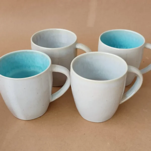 Eivissa Mug, 0.44 L by Casafina - Sand Beige & Sea Blue - Orpheu Decor