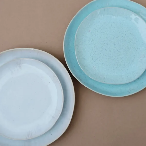 Eivissa Salad/Dessert Plate, 22 cm by Casafina - Sea Blue & Sand Beige - Orpheu Decor