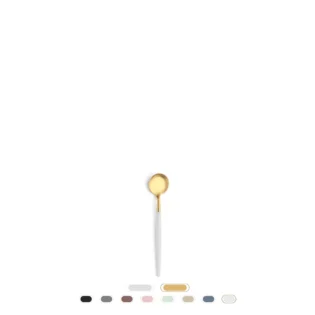 Goa Moka Spoon by Cutipol - Matte Gold, White