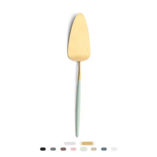 Goa Pastry Server by Cutipol - Matte Gold, Celadon