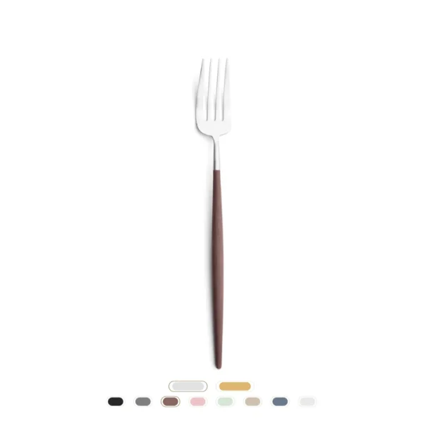 Goa Serving Fork by Cutipol - Matte, Brown