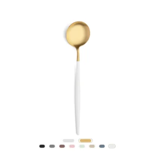 Goa Serving Spoon by Cutipol - Matte Gold, White