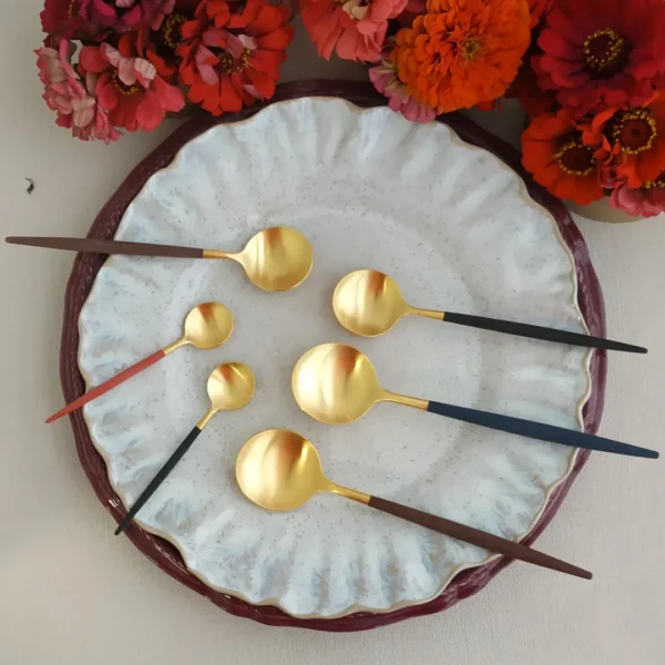 Goa Table Spoon by Cutipol - Matte Gold - Orpheu Decor