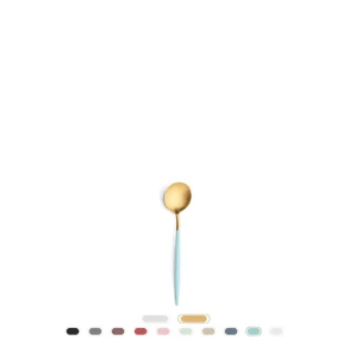 Cuillère à Thé Goa by Cutipol - Doré brossé, Turquoise