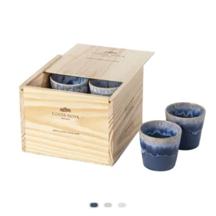 Caja Regalo Grespresso, 8 Tazas Lungo by Costa Nova - Denim