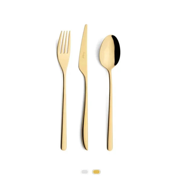 Icon Cutlery Set, 3 Pieces by Cutipol - Gold