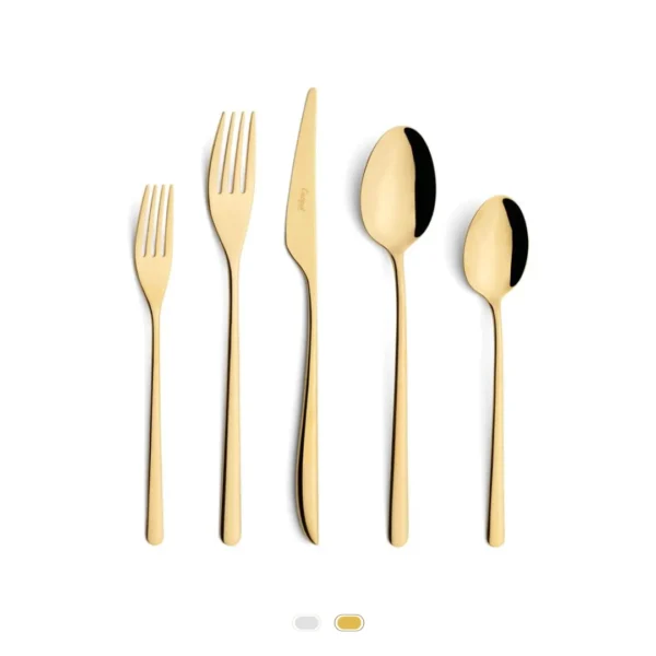 Icon Cutlery Set, 5 Pieces by Cutipol - Gold
